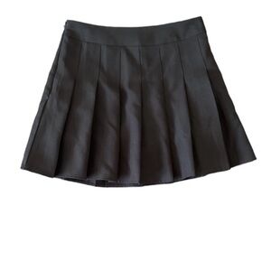 Classic Black Pleated Skirt